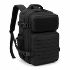 26L Tactical Backpack with Laser-Cut MOLLE Webbing, 15-Inch Laptop Compartment & Dual Bottle Pockets