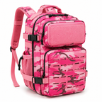 26L Tactical Backpack with Laser-Cut MOLLE Webbing, 15-Inch Laptop Compartment & Dual Bottle Pockets