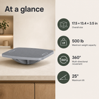 360° Wobble Balance Board with 25° Tilt, Non-Slip Surface, Carry Handles & 500 lb Capacity
