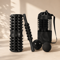 5-Piece Trigger Point Foam Roller Set with Massage Stick, 2 Massage Balls & Carry Bag for Full-Body Self-Massage