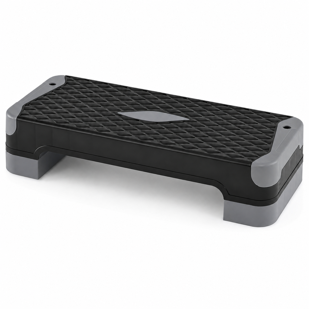 Adjustable Aerobic Step Platform with 4 Heights, Balance Trainers & Resistance Bands, 660 lb Static Capacity