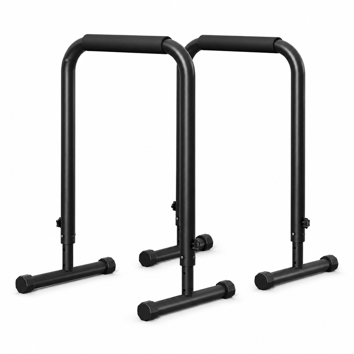Adjustable Dip Bars with 3 Height Levels, 32–36 in, 440 lb Capacity for Home Gym Calisthenics