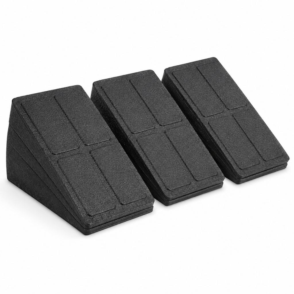 Adjustable Slant Board Calf Stretcher, 3-Piece EPP Foam Incline Wedge with 4 Angles for Stretching and Squats