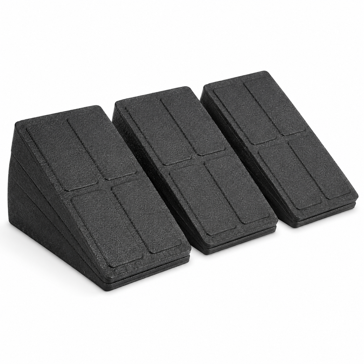 Adjustable Slant Board Calf Stretcher, 3-Piece EPP Foam Incline Wedge with 4 Angles for Stretching and Squats
