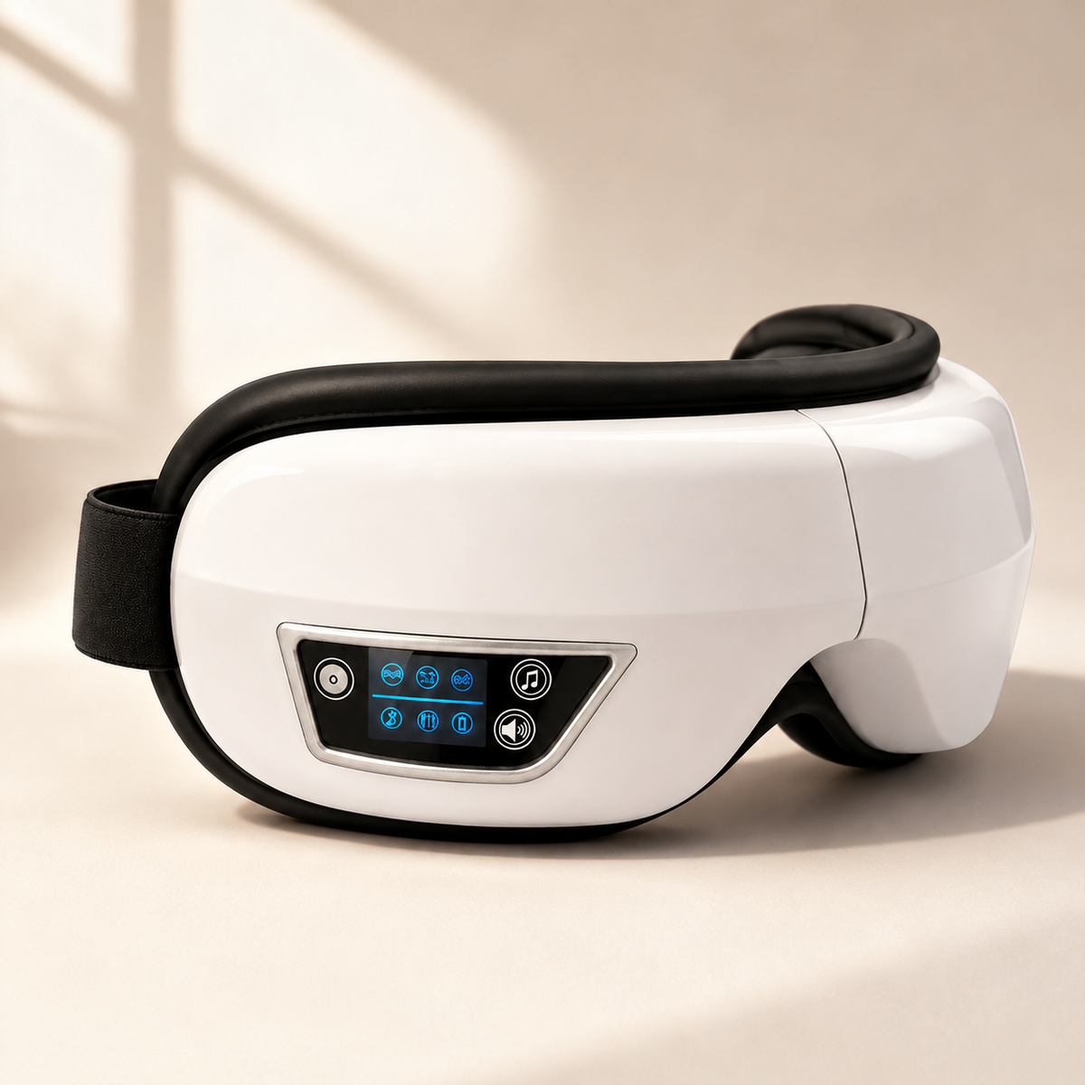 Air Compression Eye Massager with Vibration, Bluetooth Music & 180° Foldable Design