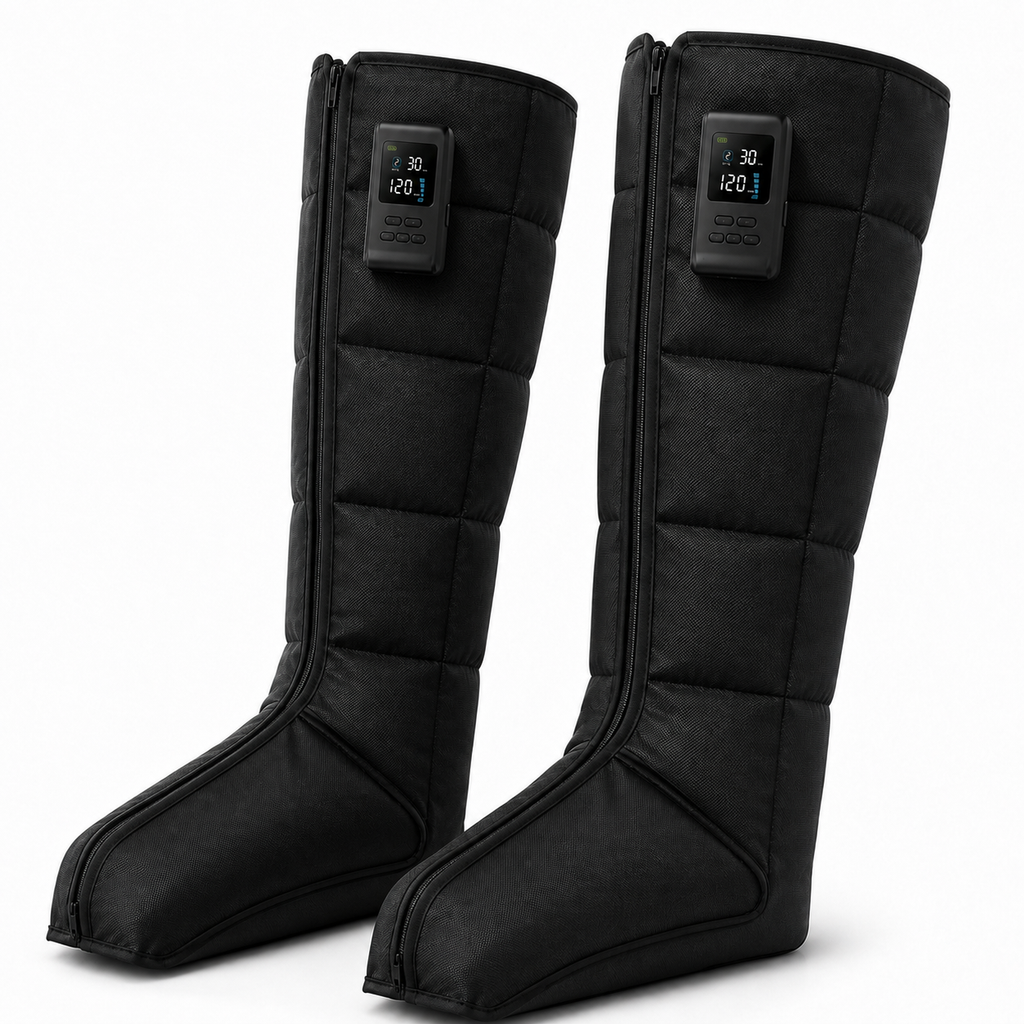 Air Compression Recovery Boots with Cordless Controls, 7 Pressure Levels, 5 Modes & USB-C Charging