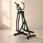 Air Walker Exercise Machine, Foldable Low-Impact Cardio Glider with 31.4-Inch Stride, LCD Monitor & Device Holder