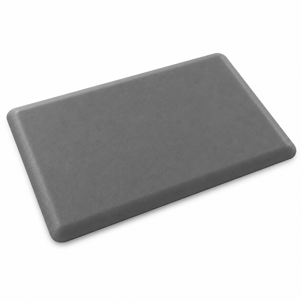 Anti-Fatigue Standing Mat with Waterproof PVC Surface & Non-Slip Base for Kitchen or Standing Desk, 17.3 x 27.6 in