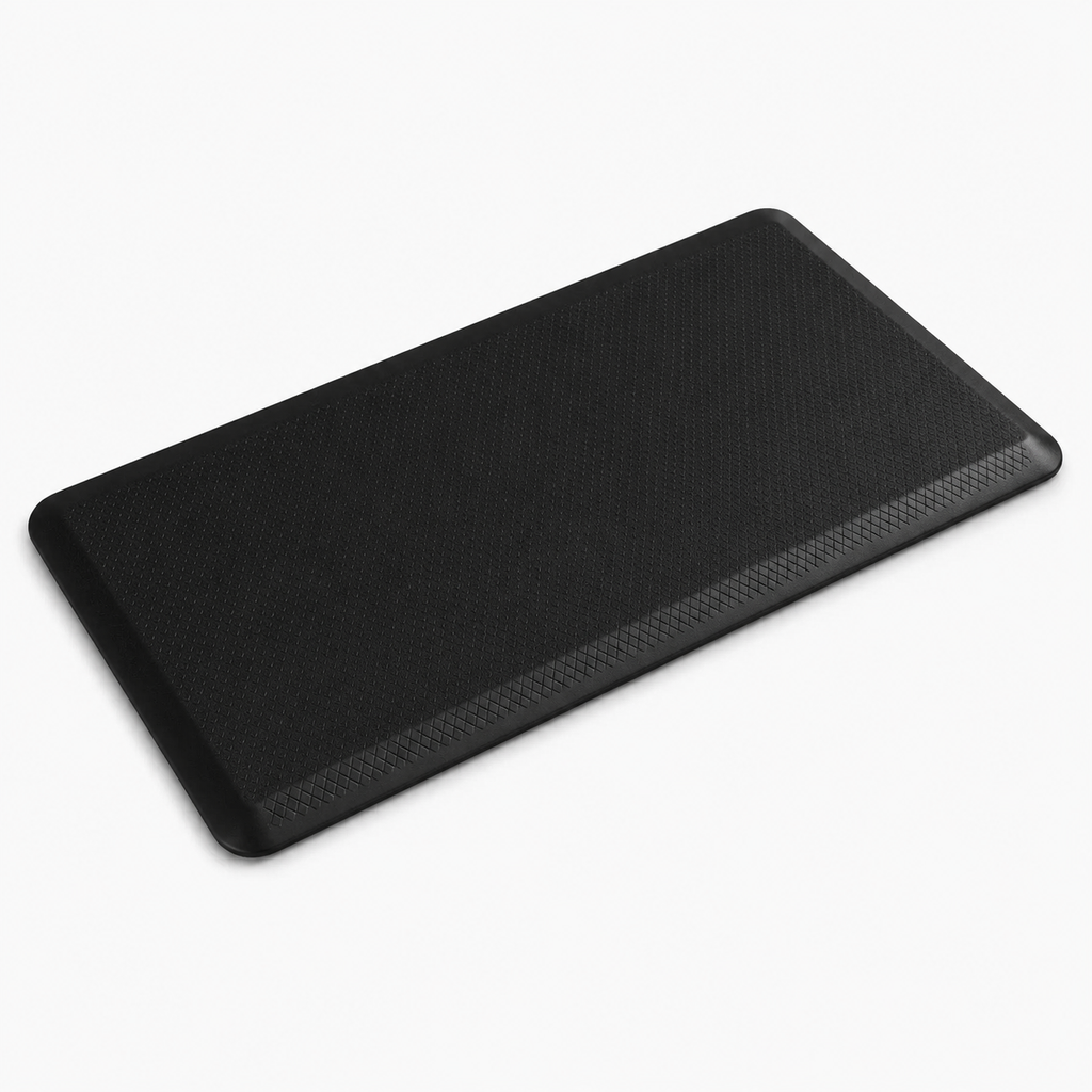 Anti-Fatigue Standing Mat with Waterproof PVC Surface & Non-Slip Base for Kitchen or Standing Desk, 17.3 x 27.6 in