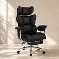 Big & Tall Executive Office Chair with Footrest, 350 lb Capacity, 90°–135° Recline & Wide Seat