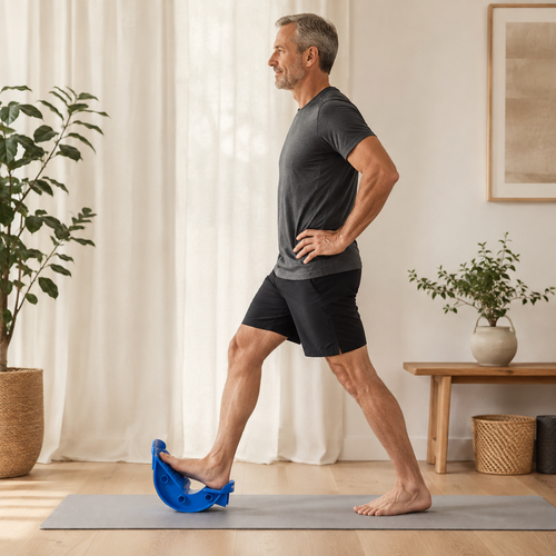Calf Stretcher Foot Rocker with Non-Slip Pads, 360 lb Capacity, Single or Pair for Ankle & Lower-Leg Stretching