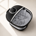 Collapsible Heated Foot Spa with 6 Massage Rollers, Bubbles, Remote Control, 24 Heat Settings and Timer