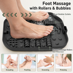 Collapsible Heated Foot Spa with 6 Massage Rollers, Bubbles, Remote Control and Plus-Size Basin