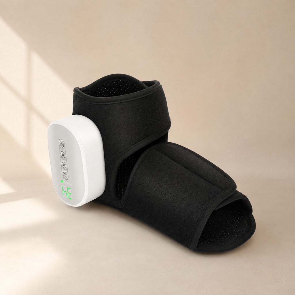 Cordless Foot & Ankle Massager with Heat & Air Compression, 3 Modes, 4 Intensities & 3000mAh Battery