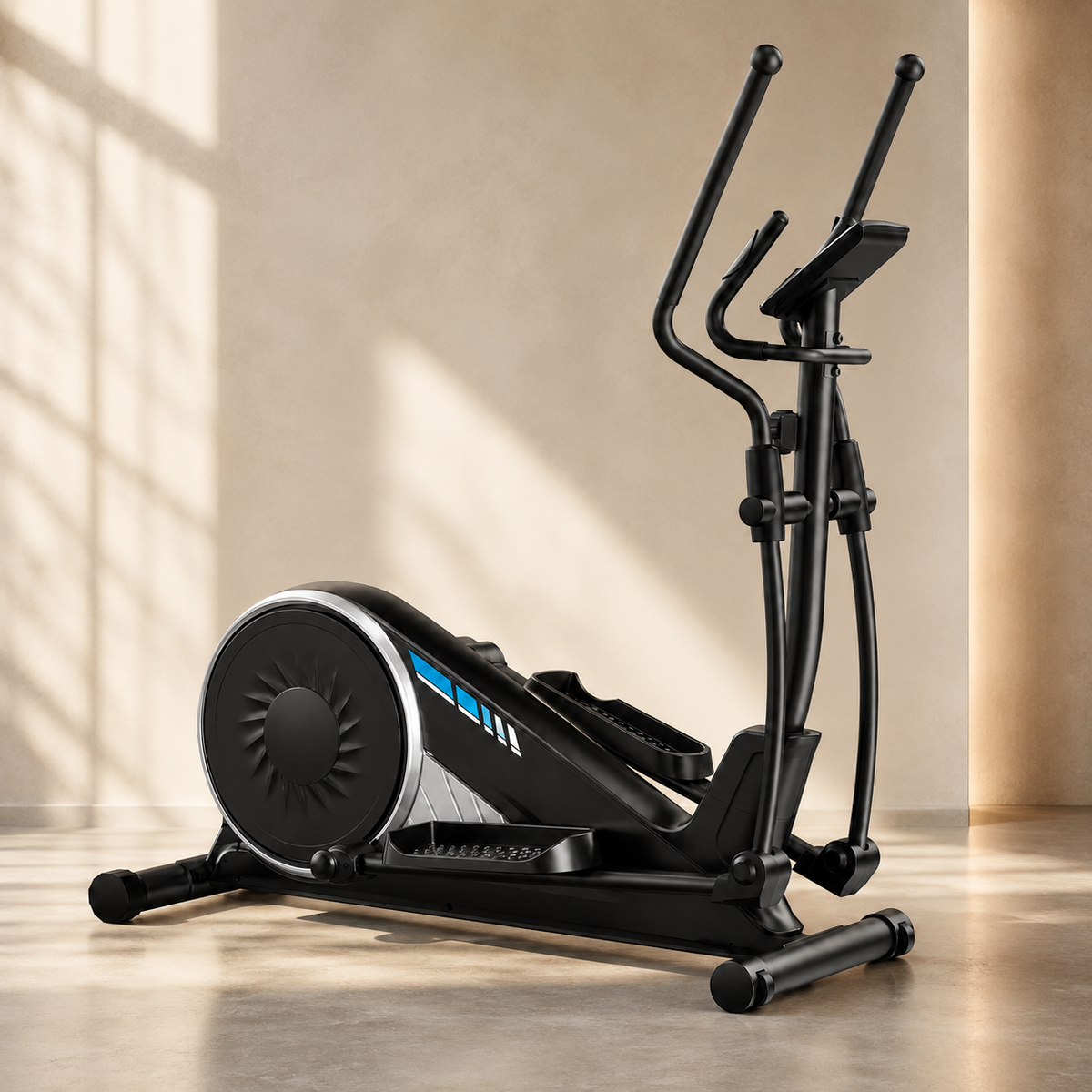 Elliptical Exercise Machine with 16-Level Magnetic Resistance, 15.5-Inch Stride & 350 lb Capacity