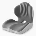 Ergonomic Memory Foam Seat Cushion with Integrated Lumbar Back Support for Office Chairs, Cars & Wheelchairs