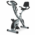 Foldable Exercise Bike with Backrest, 16-Level Magnetic Resistance, Bluetooth Apps, 5-in-1 Training & 350 lb Capacity