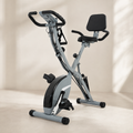 Foldable Exercise Bike with Backrest, 16-Level Magnetic Resistance, Bluetooth Apps, 5-in-1 Training & 350 lb Capacity