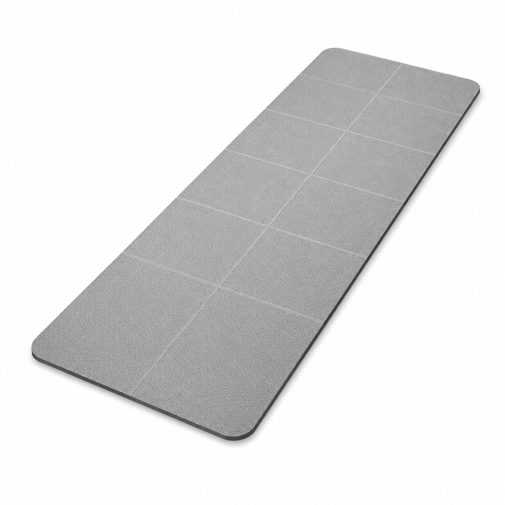 Foldable TPE Yoga Mat with Non-Slip Surface, 72 x 24 in Exercise Mat for Yoga and Pilates