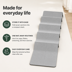Foldable TPE Yoga Mat with Non-Slip Surface, 72 x 24 in Exercise Mat for Yoga and Pilates