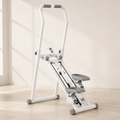 Foldable Vertical Stair Stepper with 9 Resistance Levels, Adjustable Handrails, LCD Monitor and 330 lb Capacity