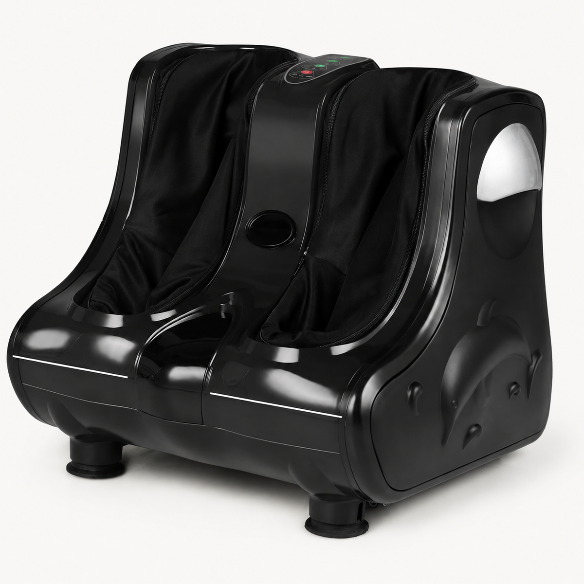 Foot and Calf Massager with Heat, Shiatsu Kneading, Vibration, 3 Intensity Levels and Adjustable Angle