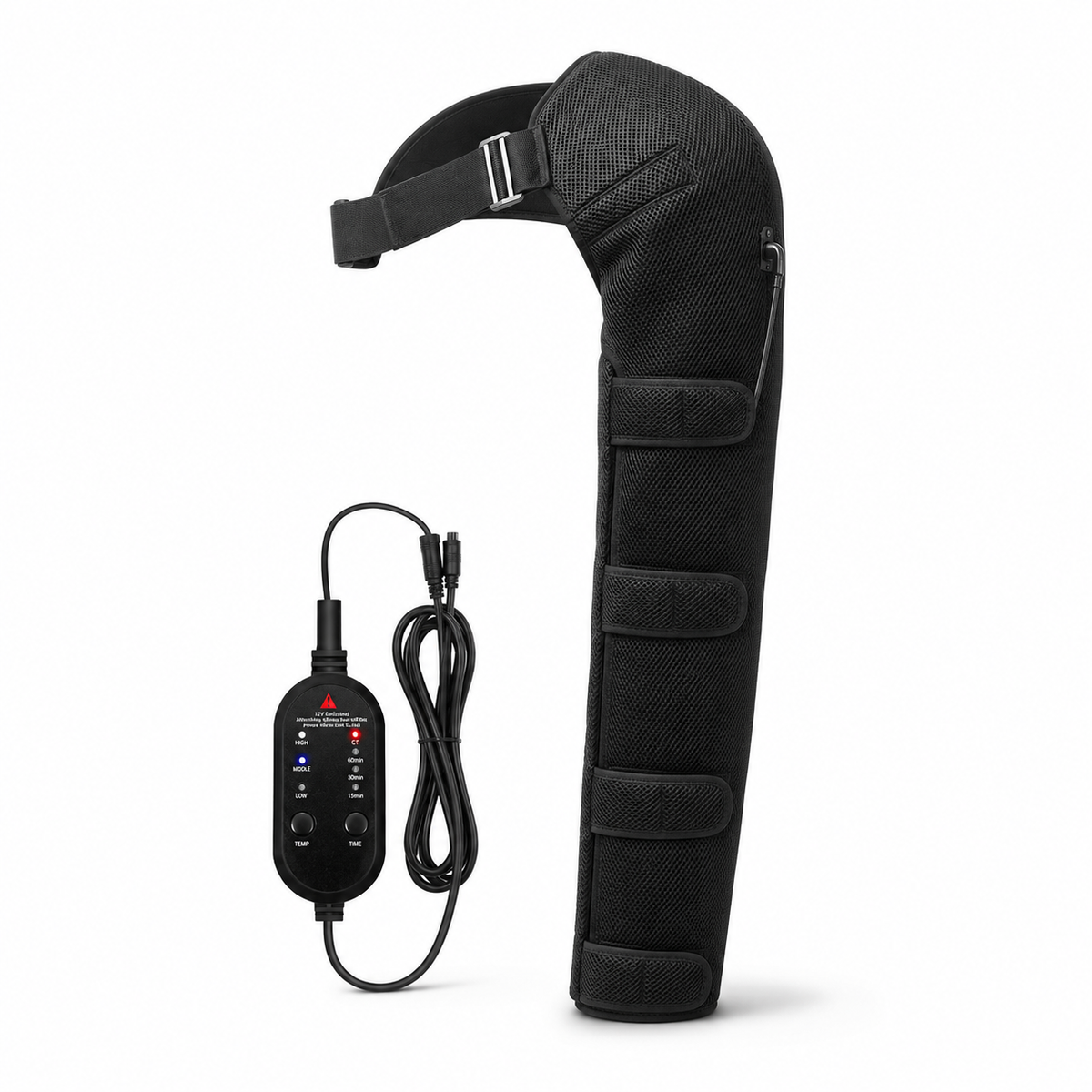 Full-Length Heated Shoulder & Arm Wrap with Vibration Massage, 3 Heat Levels, 3 Vibration Modes and Timer