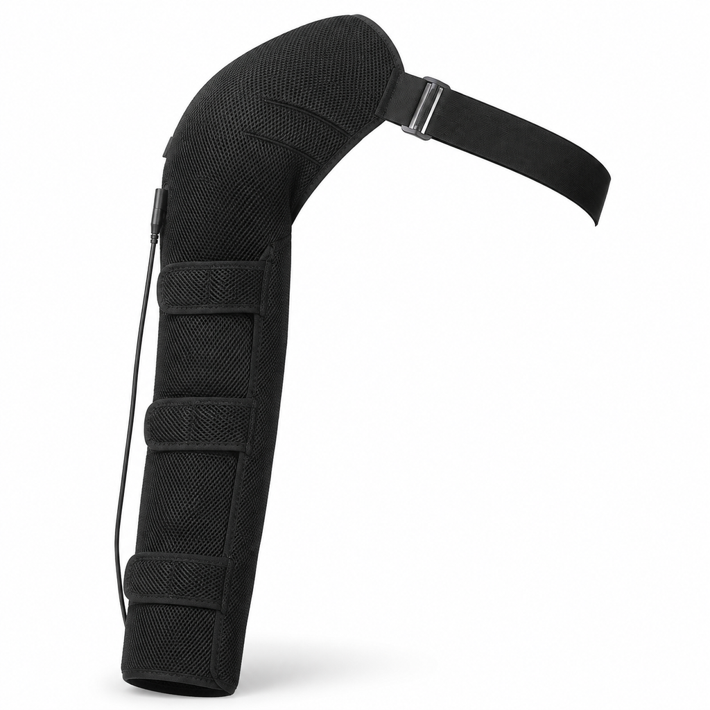 Full-Length Heated Shoulder & Arm Wrap with Vibration Massage, 3 Heat Levels, 3 Vibration Modes and Timer