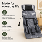 Full Body Massage Mat with Air Compression Stretching, Neck Kneading, Heat, Vibration & Wired Remote Control