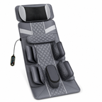 Full Body Massage Mat with Air Compression Stretching, Neck Kneading, Heat, Vibration & Wired Remote Control
