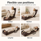 Full Body Massage Mat with Heat, Neck & Foot Kneading, Vibration, Wired Controller and Inflatable Lumbar Support
