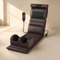 Full Body Massage Mat with Heat, Neck & Foot Kneading, Vibration, Wired Controller and Inflatable Lumbar Support