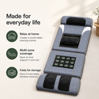 Full Body Massage Mat with Heat, Neck & Foot Kneading, Vibration and Adjustable Lumbar Support