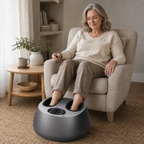 Fully Enclosed Shiatsu Foot Massager with Heat and Air Compression, 5 Modes, 9 Intensity Levels and Remote Control