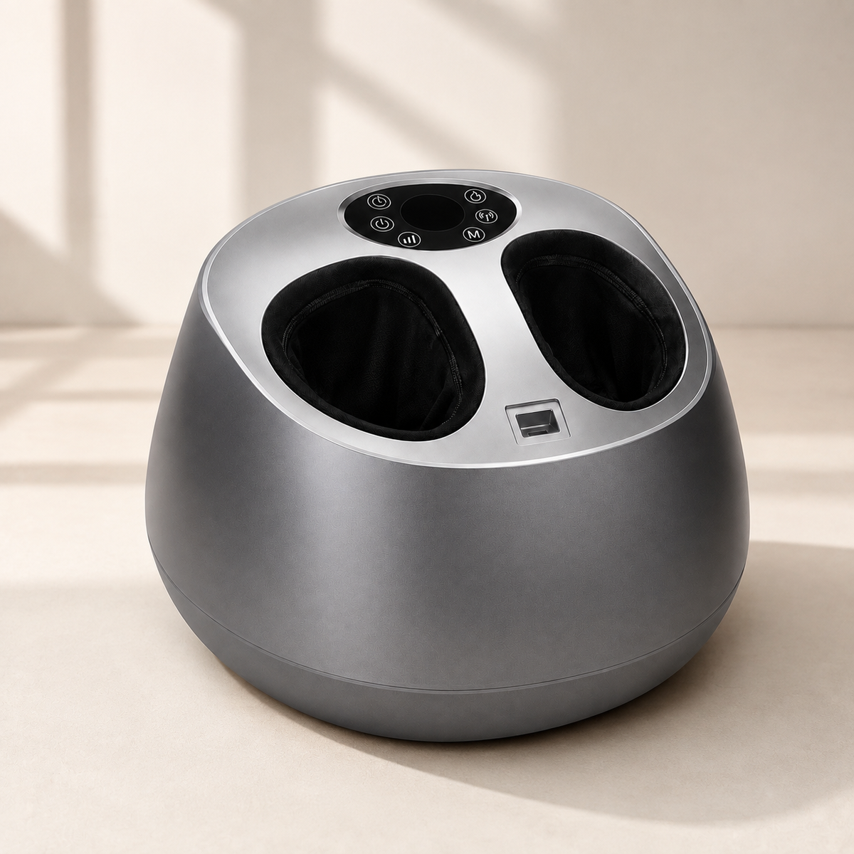 Fully Enclosed Shiatsu Foot Massager with Heat and Air Compression, 5 Modes, 9 Intensity Levels and Remote Control
