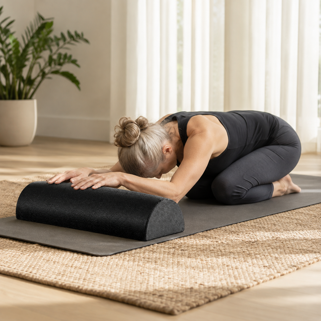 Half Round EPP Foam Roller for Yoga, Pilates, Stretching & Balance Exercises, 2 Sizes