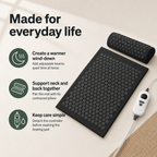 Heated Acupressure Mat and Pillow Set with 6 Heat Levels, 4 Timer Settings and 2-Hour Auto-Off