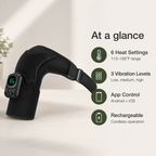 Heated Shoulder Brace with App Control, 6 Heat Settings, 3 Vibration Levels & Removable Controller