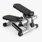 Hydraulic Mini Stepper with Resistance Bands, 300 lb Capacity, Adjustable Step Height and LCD Monitor — No Assembly Required