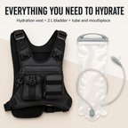 Lightweight Hydration Vest with Included 2 L Bladder, Breathable Running Pack for Trail Running, Hiking and Cycling