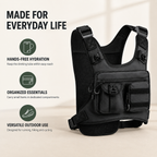 Lightweight Hydration Vest with Included 2 L Bladder, Breathable Running Pack for Trail Running, Hiking and Cycling