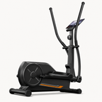 Magnetic Elliptical Machine for Home with 12-Inch Stride, Quiet Drive, Pulse Grips, LCD Monitor & 330 lb Capacity