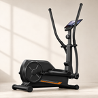 Magnetic Elliptical Machine for Home with 12-Inch Stride, Quiet Drive, Pulse Grips, LCD Monitor & 330 lb Capacity
