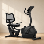 Magnetic Recumbent Exercise Bike with 16 Resistance Levels, Adjustable Seat, Mesh Backrest and LCD Display, 350 lb Capacity