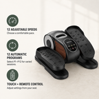Motorized Under Desk Elliptical with Remote Control, 12 Speeds, 12 Auto Programs & Forward/Reverse Motion