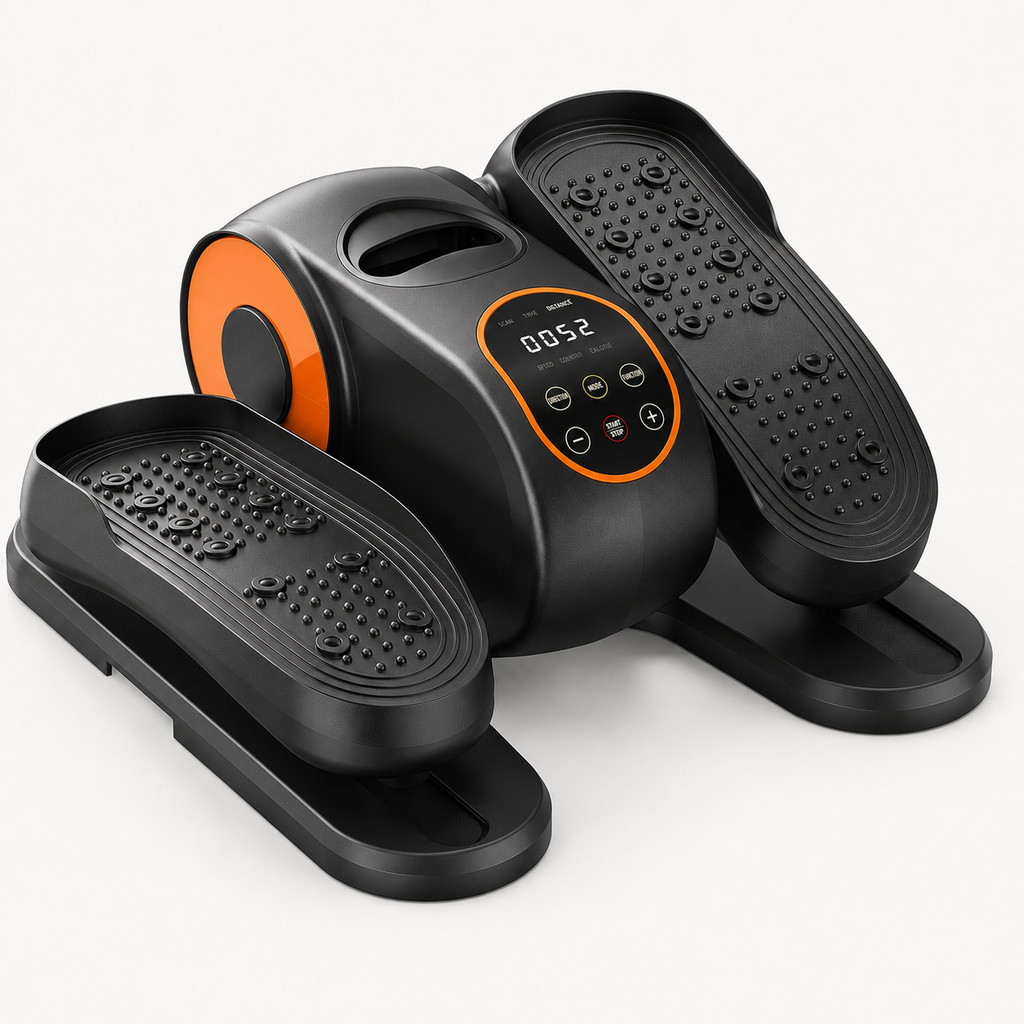 Motorized Under Desk Elliptical with Remote Control, 12 Speeds, 12 Auto Programs & Forward/Reverse Motion