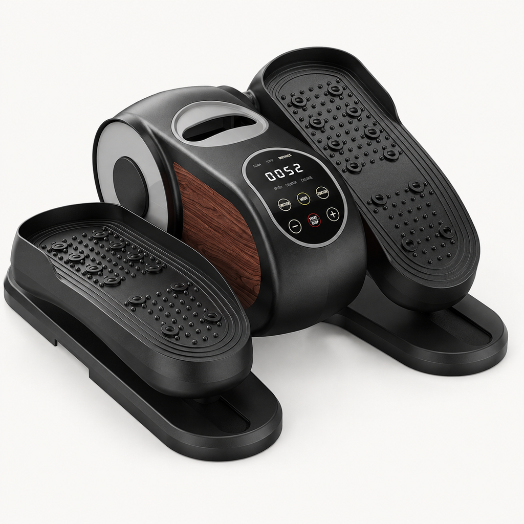 Motorized Under Desk Elliptical with Remote Control, 12 Speeds, 12 Auto Programs & Forward/Reverse Motion