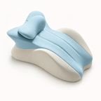 Multi-Position Memory Foam Wedge Pillow with Detachable Headrest and Removable Cover for Prone Reading, Back Support & Leg Elevation