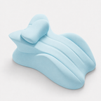 Multi-Position Memory Foam Wedge Pillow with Detachable Headrest and Removable Cover for Prone Reading, Back Support & Leg Elevation