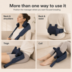 Neck & Shoulder Massager with 10 Kneading Heads, Cordless Design, 2 Modes & 3 Intensities